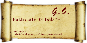 Gottstein Olivér névjegykártya